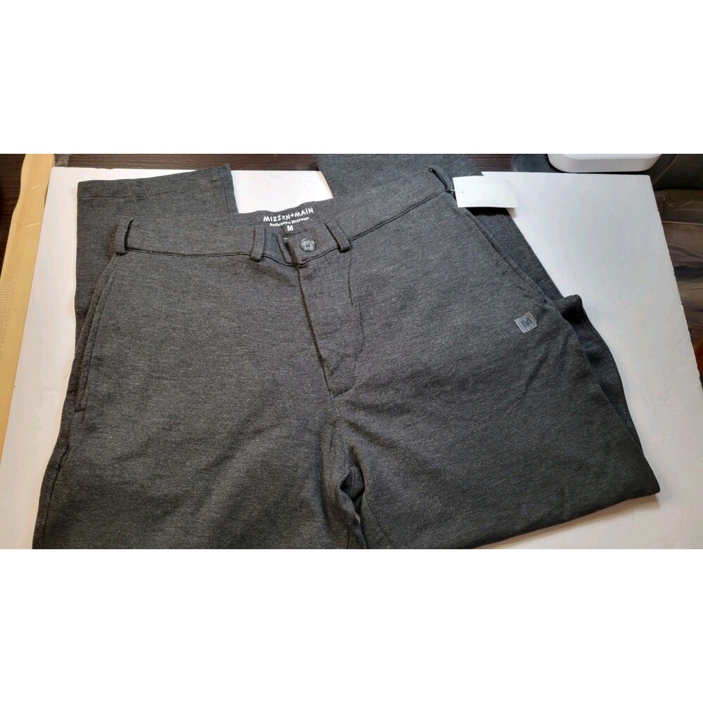 Mizzen + Main Baron Performance Chino Pants Mens Size M x 31 Charcoal Gray NWT